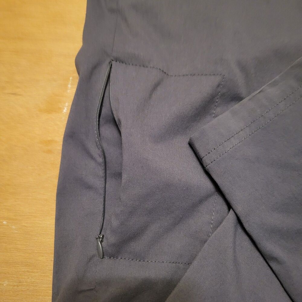 PrAna Pants Womens 10 Gray Halle Hiking Stretch Nylon Roll Up Outdoor Travel Tab - Picture 8 of 16